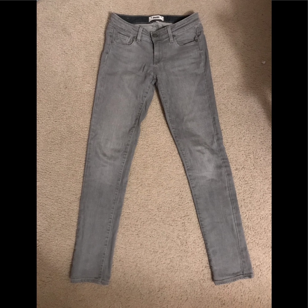 PAIGE grey jeans womens sz 25 skyline skinny